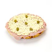 Pizza Muzzarella y Jamon Elaboracion Propia 1U