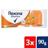 Jabon de Glicerina Citrus Rexona 3U 90 gr