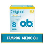 Tampones Originales O.B Medio 8U