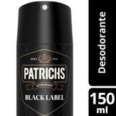 Desodorante Deo Aer Black Patrichs 97 gr