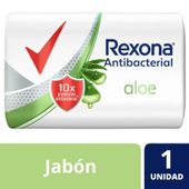 Jabon Antibacterial Aloe Rexona 90 gr