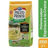 Polenta saborizada Espinaca Crema Presto Pronta 250 gr