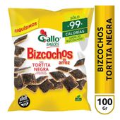 Bizcocho de Arroz Tortita Negra Gallo 100 gr