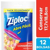 Bolsa Conserva Mediana Ziploc 12U