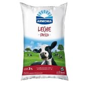 Leche Entera Ultra Pausterizada 3% Armonia Sachet 1 lt