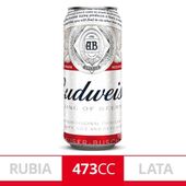 Cerveza Lager Budweiser 473 cc