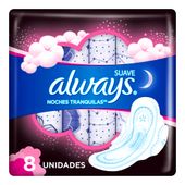 Toallitas Femeninas Ultra Seca Noche Always 8U