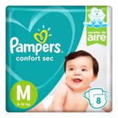 Pañales BabyDry Pampers M 52U