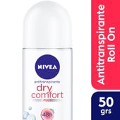 Desodorante Femenino Dry Comfort Nivea Rollon 50 cc