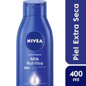 Crema Body Milk Nutricion Rapida Absorcion Nivea 400 cc