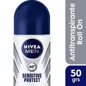 Desodorante Sensitive Protec For Men Nivea Rollon 50 cc