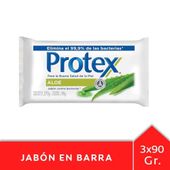 Jabon Antibacterial Aloe Protex 3U 90 gr