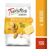 Tostada de Cuatro Quesos Cookies Twistos Minitos 112 gr
