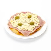 Pizza Mini  Muzzarella y Jamon Elaboracion Propia 1U
