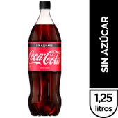 Gaseosa Zero Coca Cola 1,25 lt no retornable