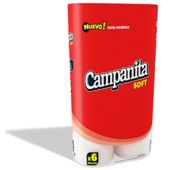Papel Higienico Soft Campanita 6U 30 mt