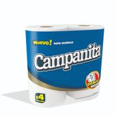 Papel Higienico Ultra Doble Hoja Campanita 4U 30 mt