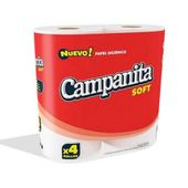Papel Higienico Soft Campanita 4U 30 mt