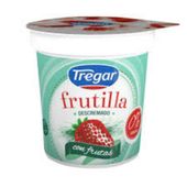 Yogur Descremado Frutado Frutilla Fortificado Tregar 160 gr