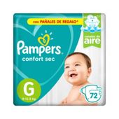 Pañales Confort Sec Pampers G 72U