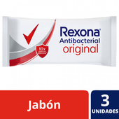 Jabon Antibacterial Original Rexona 270 gr 3U