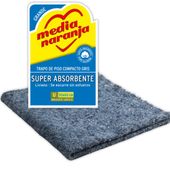 Trapo de Piso Trama Compacta Gris Media Naranja
