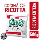 Ricota Entera Baja en Sodio Garcia 500 gr