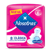Toalla Femenina Clasica con Extracto de Seda Nosotras 8U