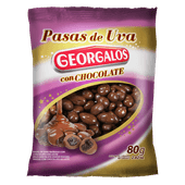 Pasas de Uva con Chocolate Georgalos 80 gr