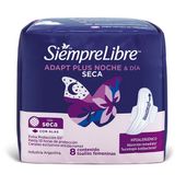 Toalla Femenina Noche y Dia Suave con Alas Siempre Libre 8U