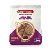 Galletita Avena con Pasas de Uva Cormillot 160 gr