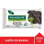 Jabon Naturals Charcoal Palmolive 90 gr 3U