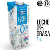 Leche Descremada 0% Grasa UAT Tregar 1 lt