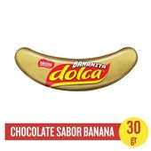 Bocadito de Banana Bañado en Chocolate Dolca 30 gr