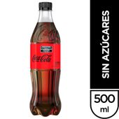 Gaseosa Zero Coca Cola 500 cc