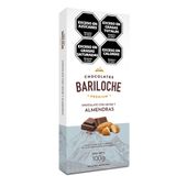 Tableta Chocolate Leche con Almendras Premium Bariloche 100 gr