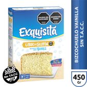 Bizcochuelo Vainilla sin Tacc Exquisita 450 gr