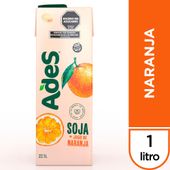 Jugo de Soja Naranja Ades 1 lt