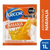Jugo en Polvo Naranja Arcor 15 gr