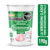 Yogur Desc Firme Frutilla Clasico La Serenisima 190 gr