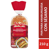 Pan para Hamburguesa con Sesamo Nueva Formula Fargo 210 gr