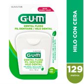 Hilo Dental + Cera Mentolada Gum 129 mt