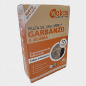 Fideos Fusilli Legumbres Garbanzos y Alubias Wakas 250 gr