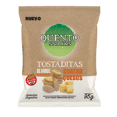Tostadas de Arroz sabor 4 Quesos Quento 95 gr