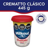 Queso Crema Crematto Fundido Clasico Milkaut 445 gr