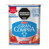 Yogur Descremado Batido Frutilla Gran Compra 120 gr