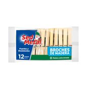 Broches de Madera Sed Metal 12U