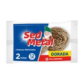 Esponja Dorada Sed Metal 2U