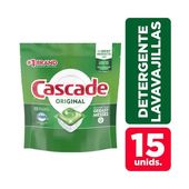 Pastilla para lavavajillas original 15u Cascade