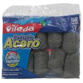 Pads de Lana de Acero Vileda 10 un